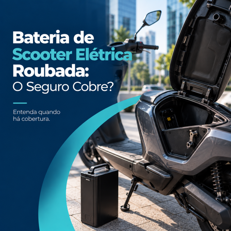 Bateria de Scooter Elétrica Roubada: O Seguro Cobre?