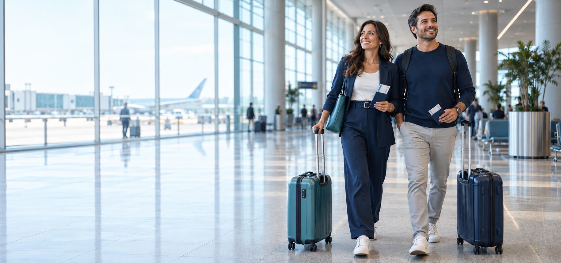 Viajantes protegidos pelo Seguro Viagem Cotrare