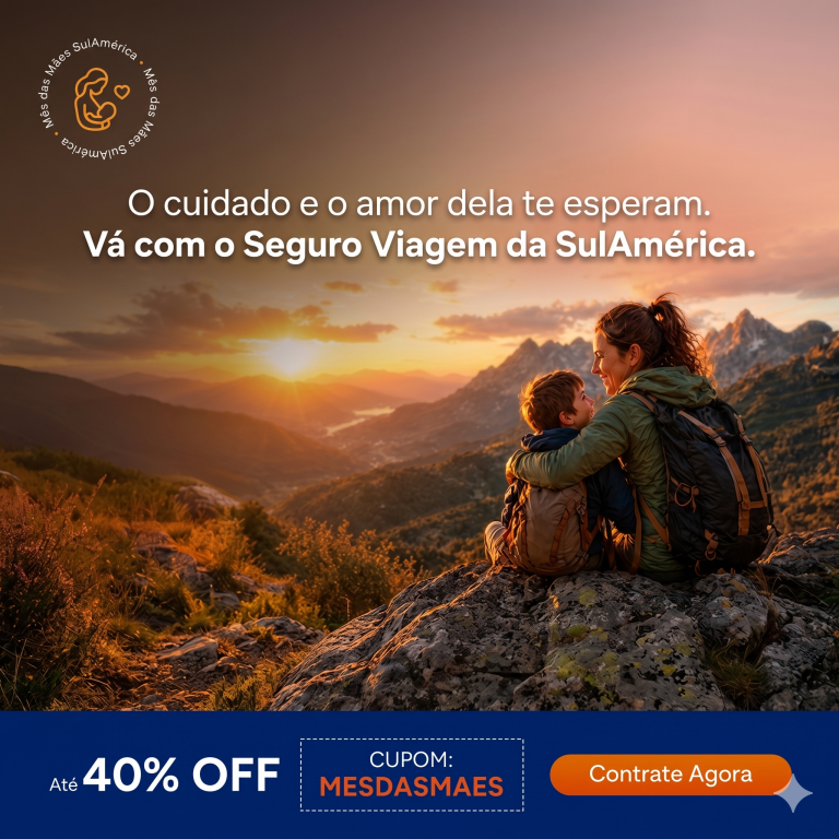 Seguro viagem mês das Mães