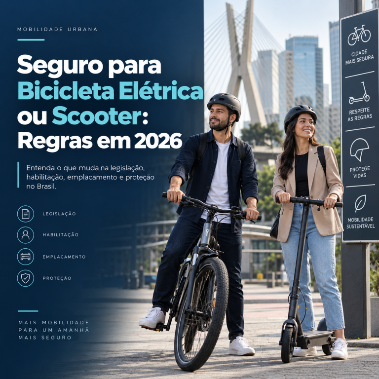 Seguro para Bicicleta Elétrica ou Scooter: Regras em 2026