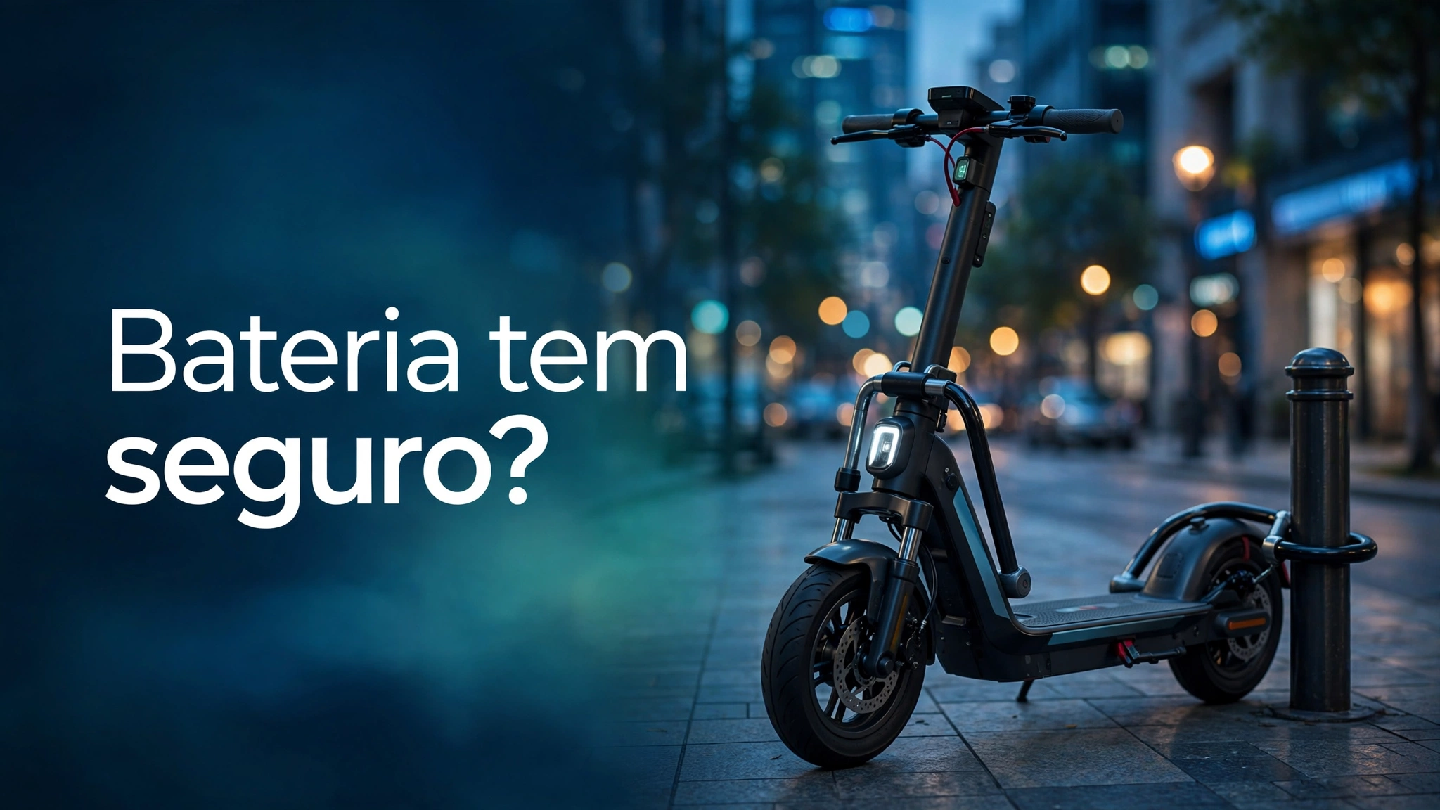 Bateria de Scooter Elétrica Roubada: O Seguro Cobre?